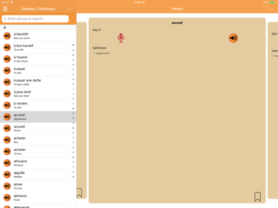 iSabi™ French+ iPad screenshot 6 - Education app