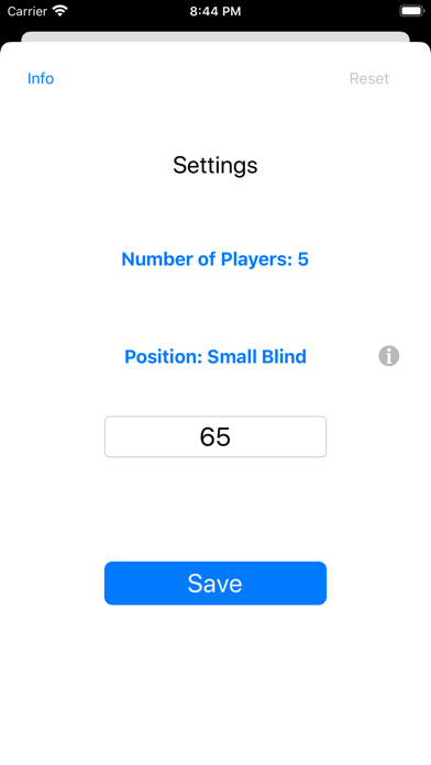 Poker Range Calculator Screenshot