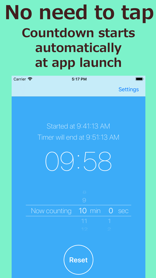 #3. Quick Timer: The Fastest Timer (iOS) Podle: Takeshi Ejiri