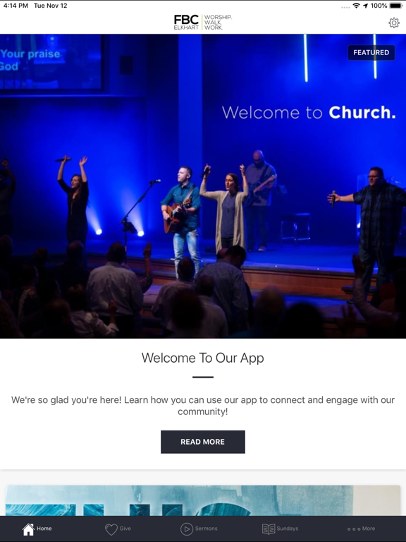 FBC ELKHART iPad screenshot 1 - Education app