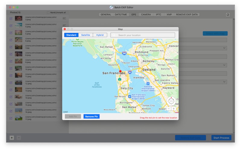 Screenshot #1 pour Batch Exif Editor Pro