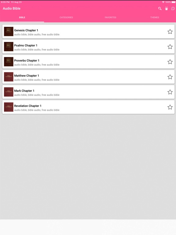 Screenshot #6 pour Audio Bible - King James Bible