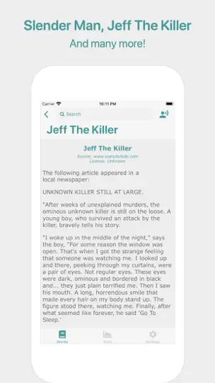 Screenshot von Creepypasta auf dem iPhone 2