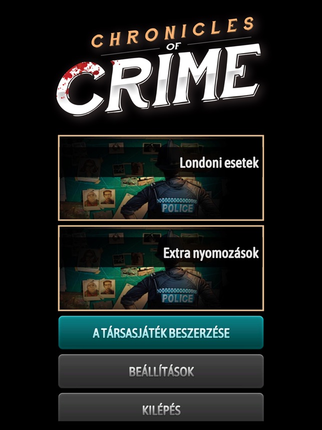 Bűnügyi krónikák az App Store-ban