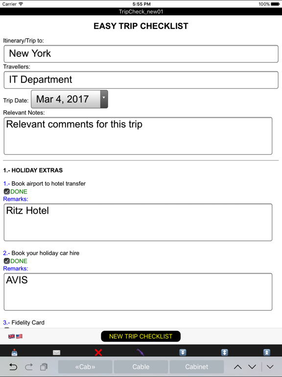 Screenshot #4 pour Easy Trip Checklist