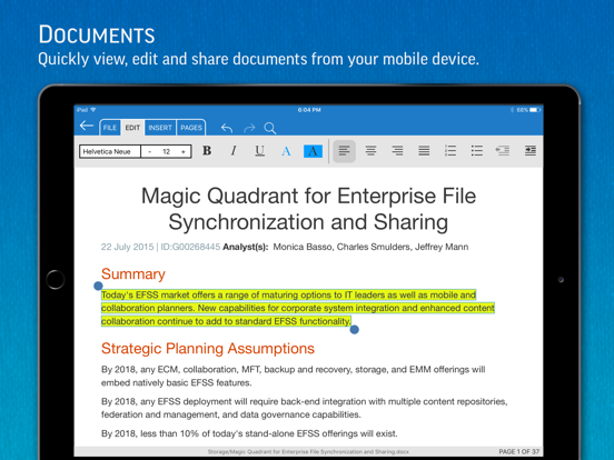 SmartOffice - Document Editing Screenshots