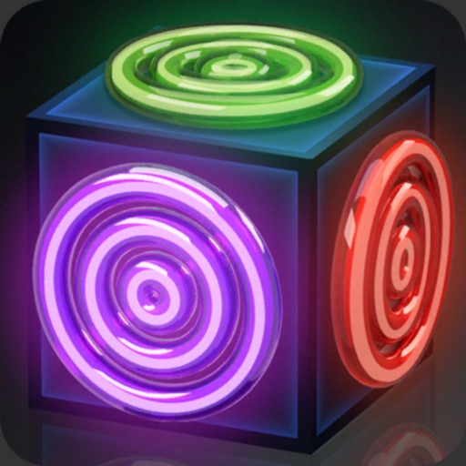 Merge Rings Neon icon