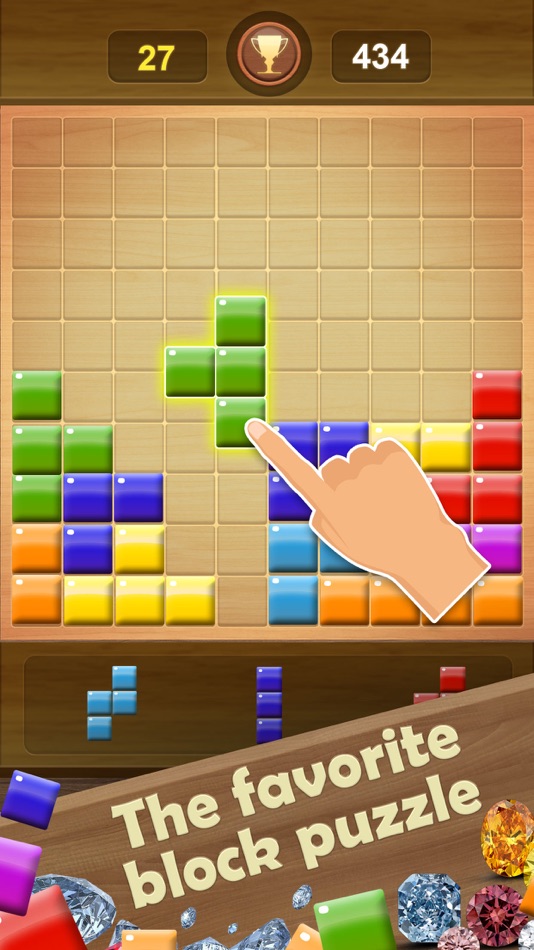 #2. Wooden Block Puzzle Game (iOS) By: Tran Ngoc Thanh