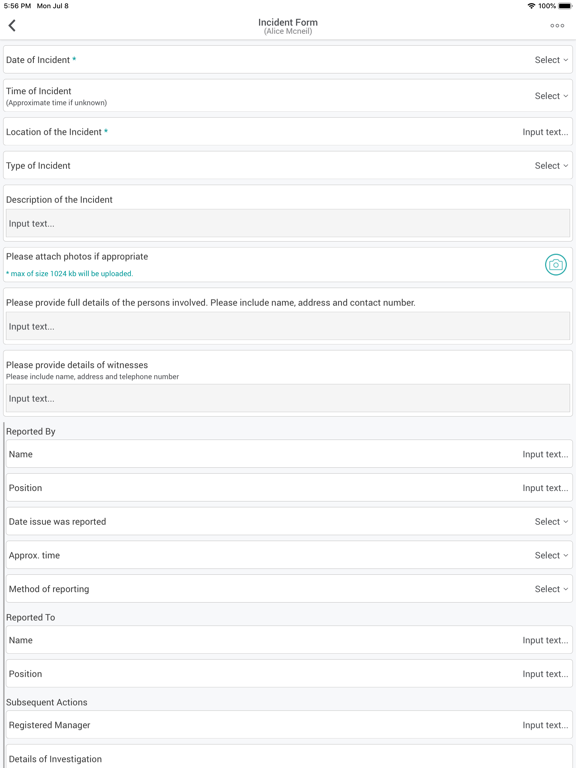 Access Care Planning iPad screenshot 6 - Business app