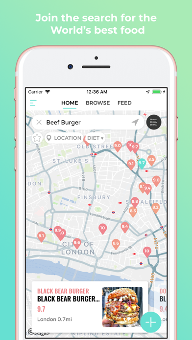 Eaten - The Food Rating App Screenshot