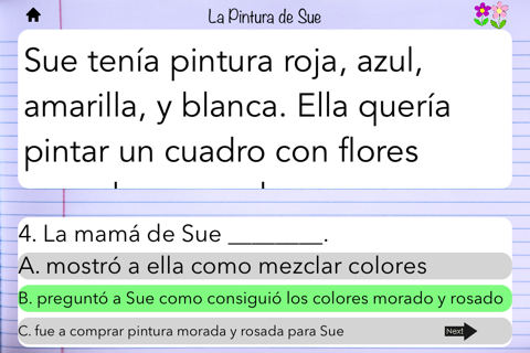 Spanish Comprehension Level 6 screenshot 3
