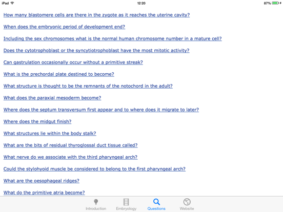 Embryology Lectures iPad screenshot 5 - Medical app