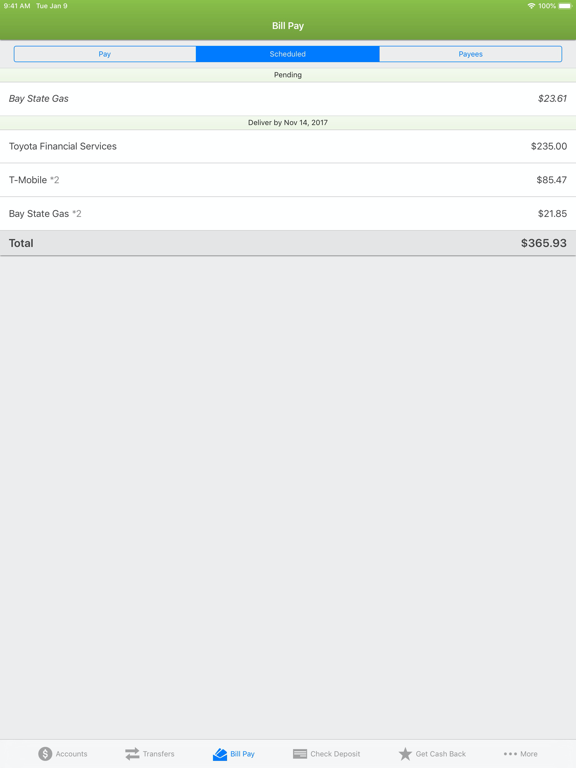WESTconsin Credit Union iPad screenshot 6 - Finance app