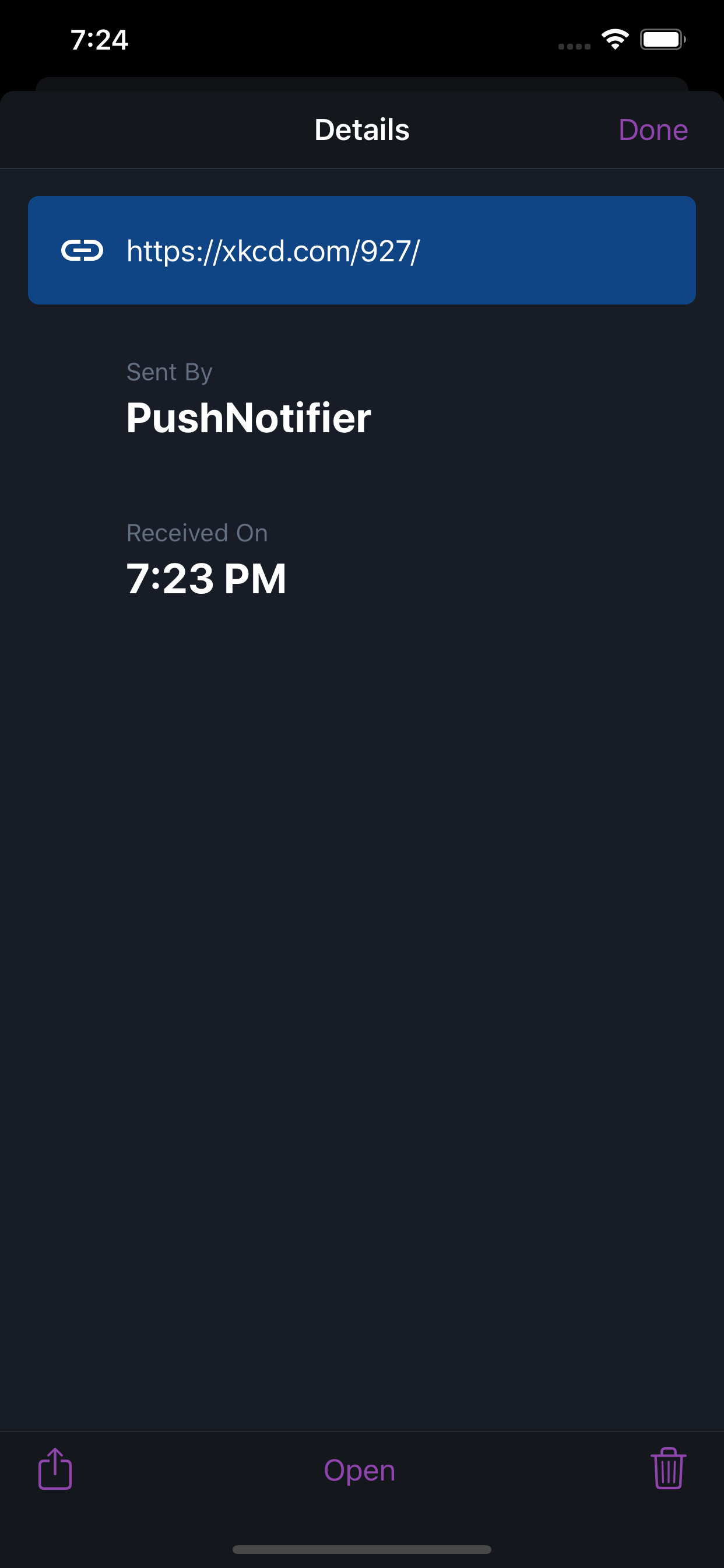 PushNotifier Client