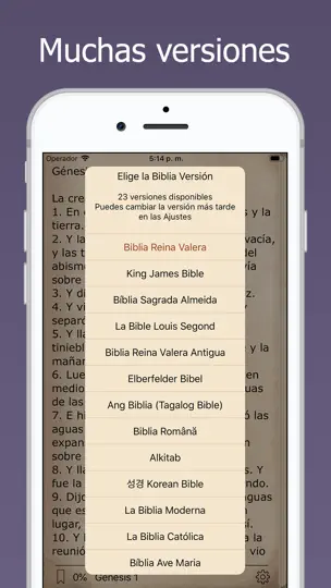 Captura de pantalla de La Biblia En Español Escritura en iPhone 2