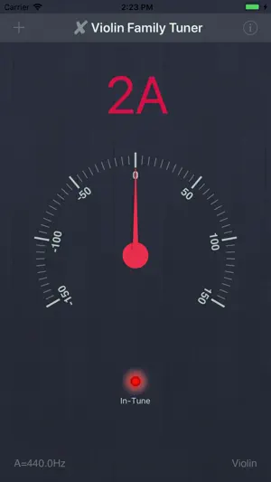 X Violin Family Tuner screenshot 1