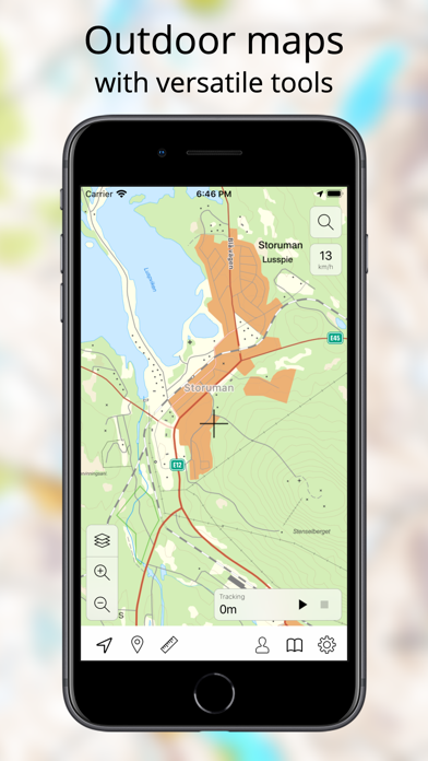 Topo maps - Swedenのおすすめ画像1