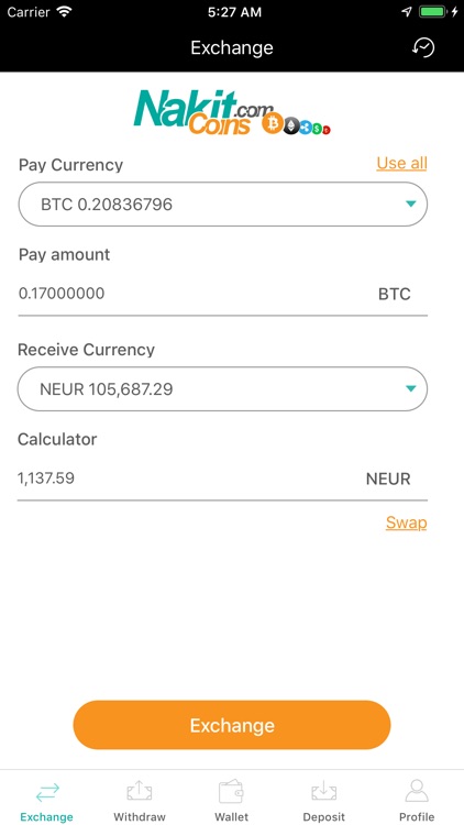 NakitCoins Wallet