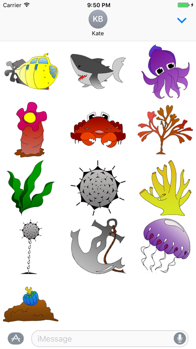 Screenshot #3 pour Ocean Stickers