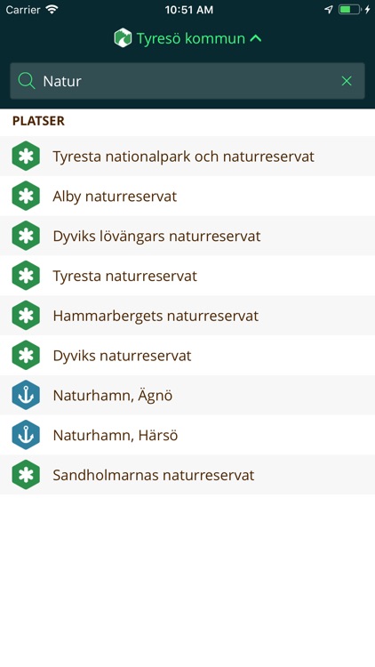 Tyresö naturkarta screenshot-5