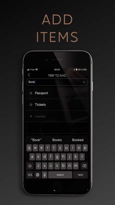 meslistes: a checklist app screenshot 4
