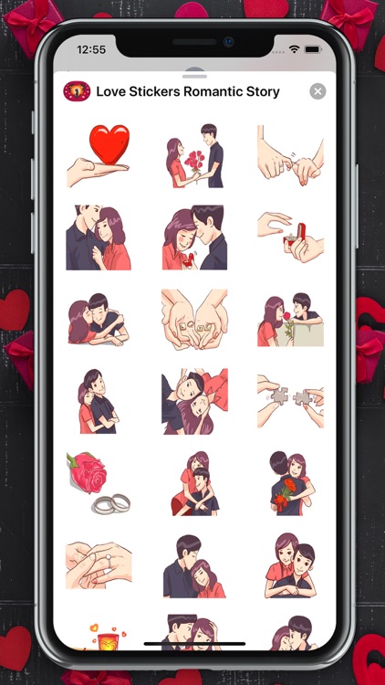 Love Stickers Romantic Story