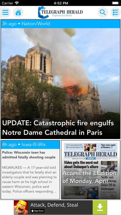 Telegraph Herald Screenshot