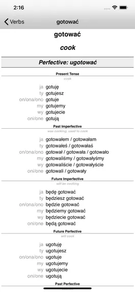 Game screenshot Polish Verb Blitz hack