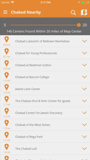 Chabad Nearby iPhone Screenshot 3
