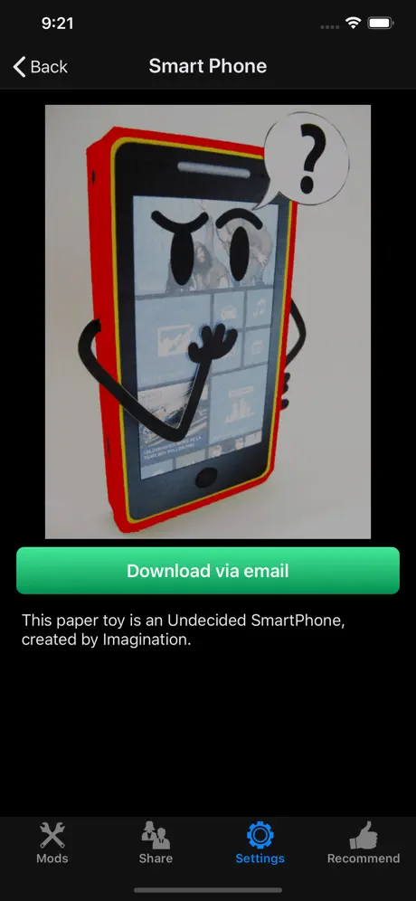 Modelo de papel craft printing