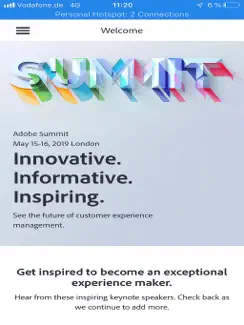 Adobe Summit EMEA 2019 iPad image 1
