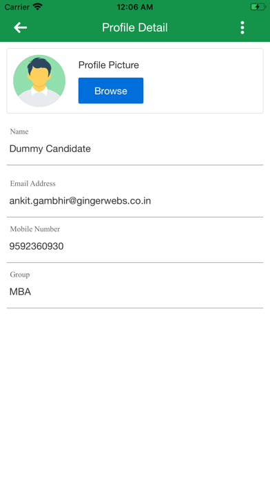 App screenshot