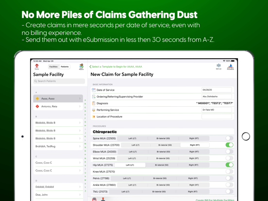 ClaimEase iPad screenshot 3 - Medical app