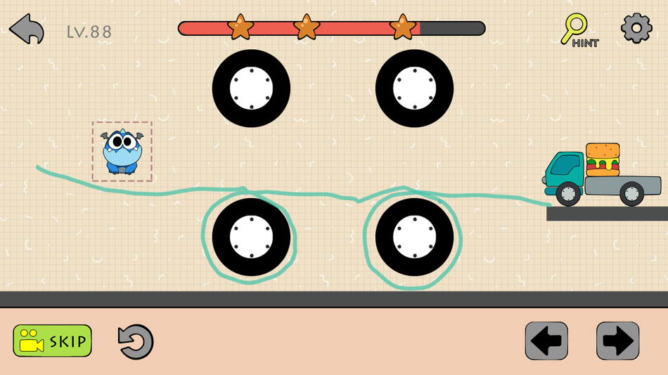 #7. Dino Brain - Draw Physics Line (iOS) Podle: ICEBEAR., JSC