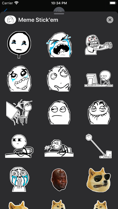 Screenshot #1 pour Meme Stick'em