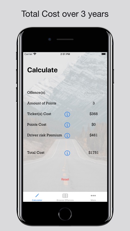 BC Traffic Tickets Calculator