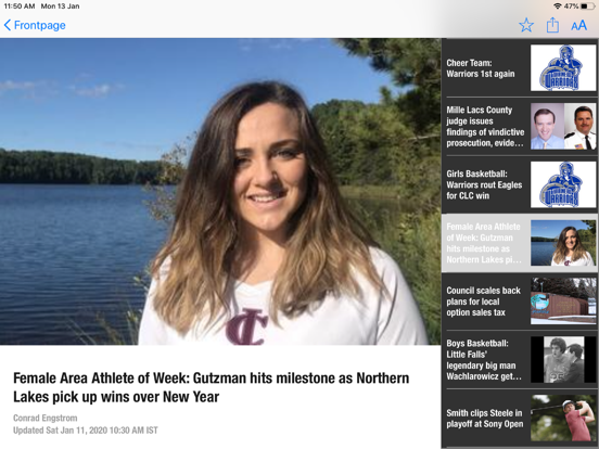 Brainerd Dispatch iPad screenshot 5 - News app