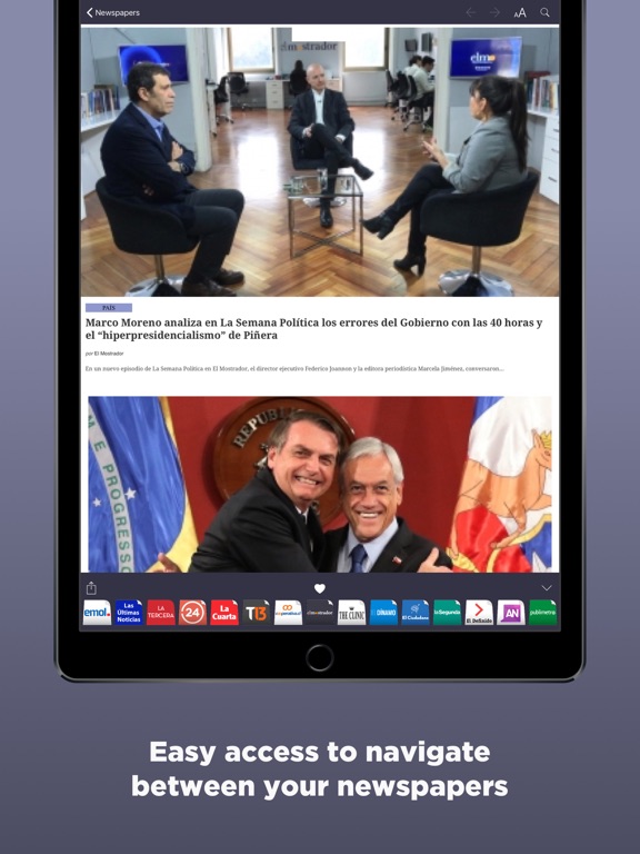 Periódicos Chilenos screenshot 2