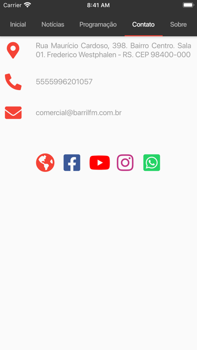 Rádio Barril FM 105.7 Screenshot