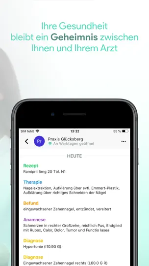 Screenshot von PatMed auf dem iPhone 2