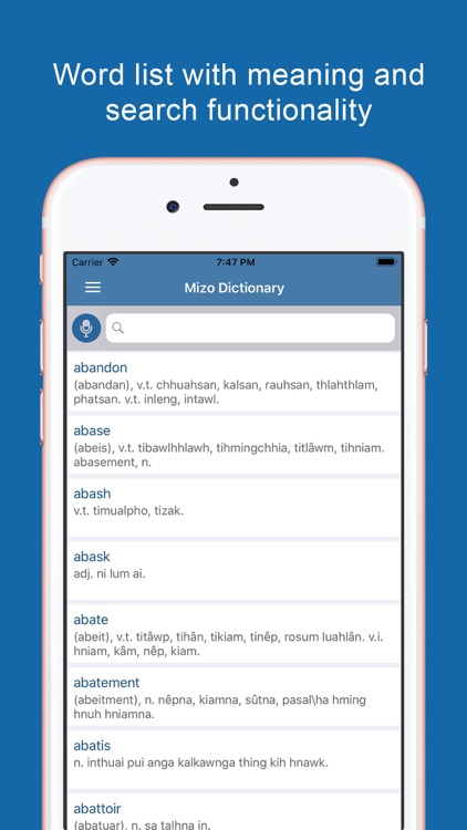 Mizo Dictionary & Translator