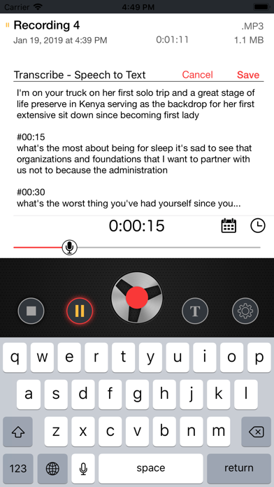 Voice Recorder - REC App Screenshot