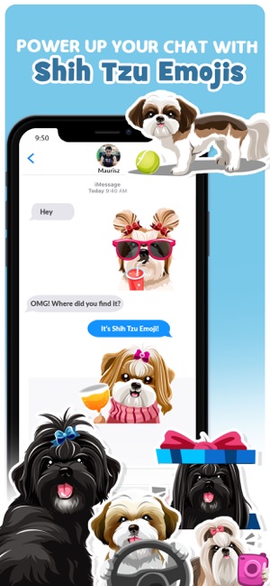 Shih Tzu Dog Emojis Stickers(圖3)-速報App