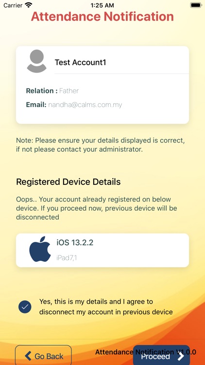 Attendance Notification