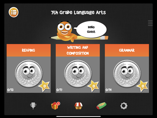 Screenshot #1 for iTooch 7th Grade Language Arts