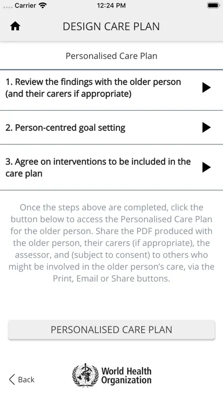 WHO ICOPE Handbook App screenshot 7 of 7