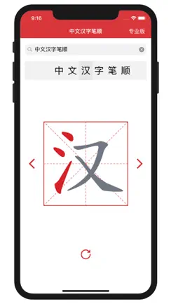 中文汉字笔顺-新华中文字典查询 iPhone image 1