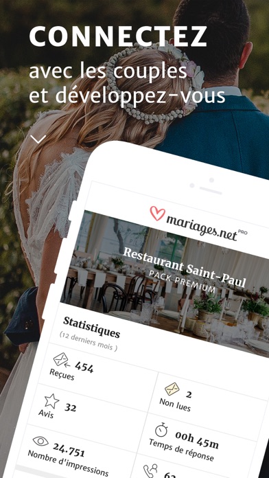 Screenshot #1 pour Mariages.net entreprises