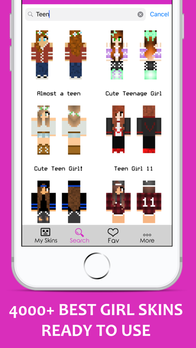 Best Girl Skins for Minecraft Screenshot