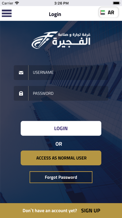 Screenshot #1 pour Fujairah Chamber